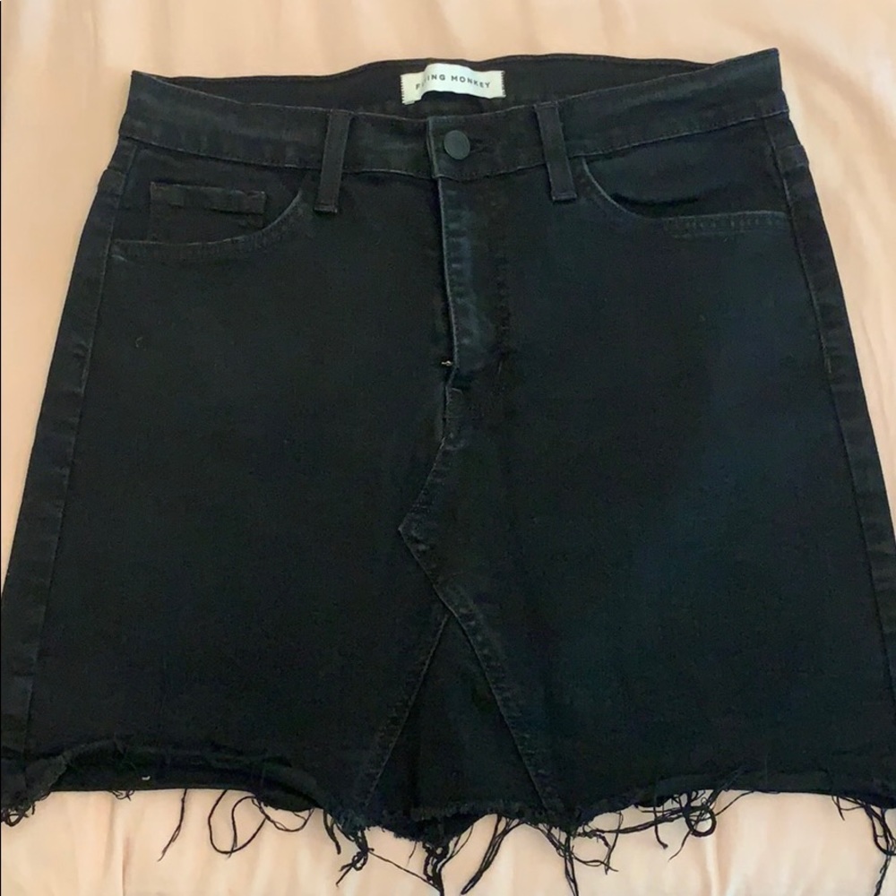 Flying monkey black denim skirt size 29
